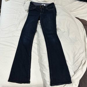 Paige Hidden Hills - Dark Wash - low rise - Flare leg - size 25